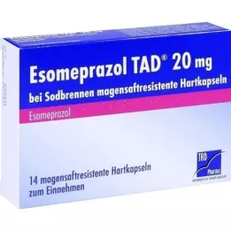 ESOMEPRAZOL TAD 20 mg bei Sodbrennen msr.Hartkaps., 14 St
