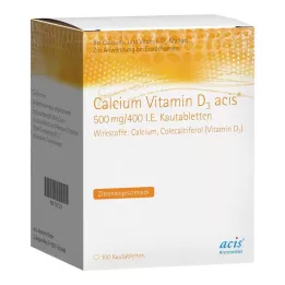 CALCIUM VITAMIN D3 acis 500 mg/400 I.E. Kautabl., 100 St