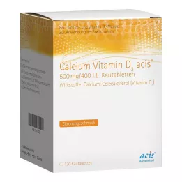 CALCIUM VITAMIN D3 acis 500 mg/400 I.E. Kautabl., 120 St