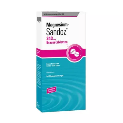 MAGNESIUM SANDOZ 243 mg Brausetabletten, 40 St