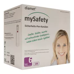 DIAMET mySafety Sicherheits-Pen Kan.31 G 0,25x6 mm, 100 St