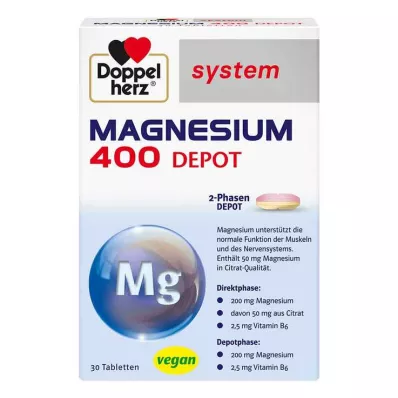 Doppelherz system Magnesium 400 Depot Tabletten, 30 St