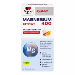 DOPPELHERZ Magnesium 400 Citrat system Brausetabl., 24 St
