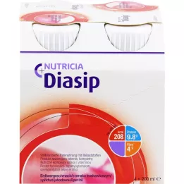 DIASIP Erdbeergeschmack, 4X200 ml