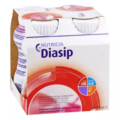 DIASIP Erdbeergeschmack, 4X200 ml