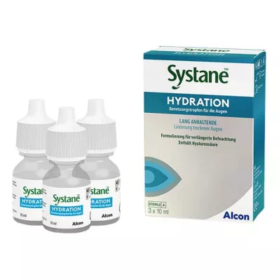 Systane Hydration Benetzungstropfen für die Augen, 3X10 ml