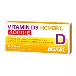 VITAMIN D3 HEVERT 4.000 I.E. Tabletten, 30 St