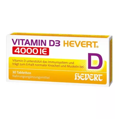 VITAMIN D3 HEVERT 4.000 I.E. Tabletten, 30 St VITAMIN D3 HEVERT 4.000 I.E. Tabletten, 30 St