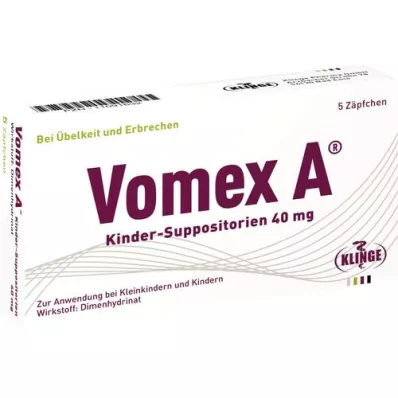 VOMEX A Kinder-Suppositorien 40 mg, 5 St