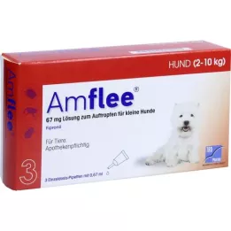 AMFLEE 67 mg Spot-on Lsg.f.kleine Hunde 2-10kg, 3 St