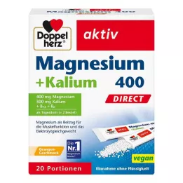 DOPPELHERZ Magnesium+Kalium DIRECT Portionsbeutel, 20 St