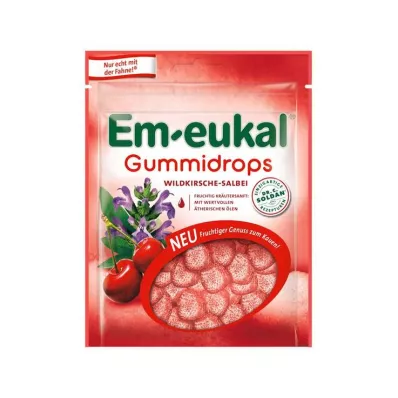 EM-EUKAL Gummidrops Wildkirsche-Salbei zuckerhalt., 90 g