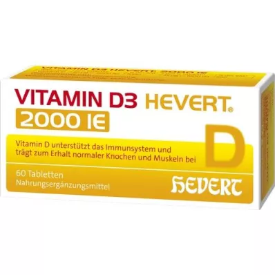 VITAMIN D3 HEVERT 2.000 I.E. Tabletten, 60 St
