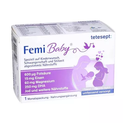 TETESEPT Femi Baby Filmtabletten+Weichkapseln, 2X30 St TETESEPT Femi Baby Filmtabletten+Weichkapseln, 2X30 St