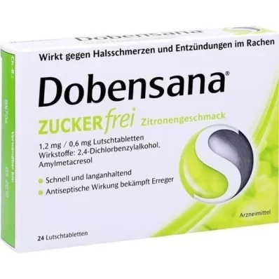 DOBENSANA zuckerfrei Zitronengesc.1,2mg/0,6mg Lut., 24 St