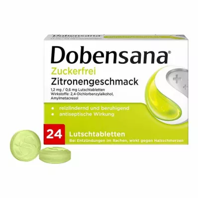 Dobensana® Zuckerfrei Zitronengeschmack Lutschtabletten, 24 St