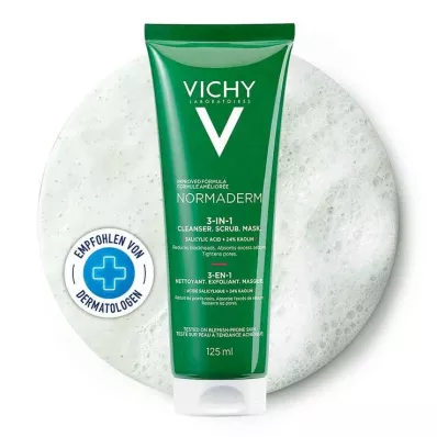 Vichy Normaderm Tri-Activ Gel Reingung + Peeling + Maske, 125 ml Vichy Normaderm Tri-Activ Gel Reingung + Peeling + Maske, 125 ml