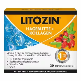 LITOZIN Hagebutte+Kollagen Trinkfläschchen, 30X25 ml