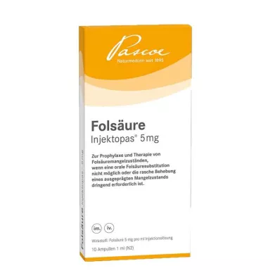 Folsäure Injektopas 5 mg Injektionslösung, 10 St