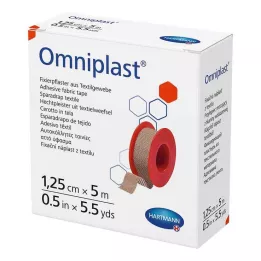 OMNIPLAST Fixierpflaster Textilgew.1,25 cmx5 m, 1 St