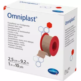 OMNIPLAST Fixierpflaster Textilgew.2,5 cmx9,2 m, 1 St