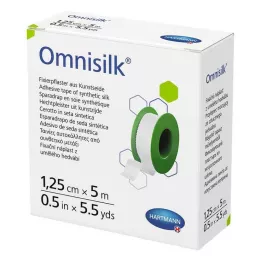 OMNISILK Fixierpflaster Kunstseide 1,25 cmx5 m, 1 St