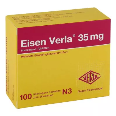 Eisen Verla® 35 mg überzogene Tabletten, 100 St