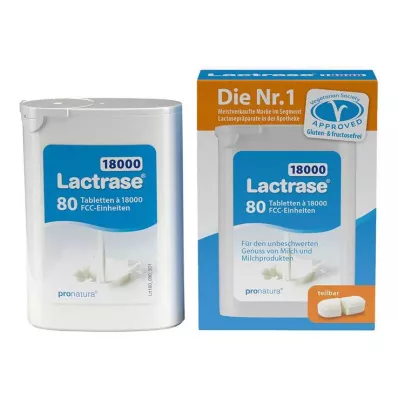 Lactrase 18.000 FCC Tabletten im Spender Doppelpackung, 80 St