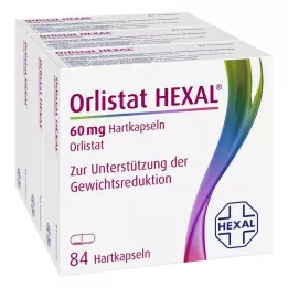 ORLISTAT HEXAL 60 mg Hartkapseln, 3X84 St