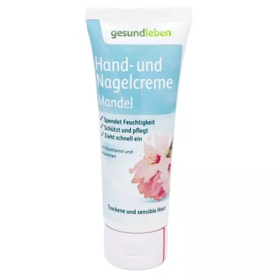 GESUND LEBEN Hand- und Nagelcreme Mandel, 75 ml