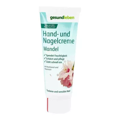 Gesund Leben Hand-und Nagelcreme Mandel (75 ml)
