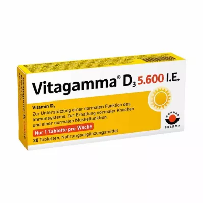 VITAGAMMA D3 5.600 I.E .Vitamin D3 NEM Tabletten, 20 St
