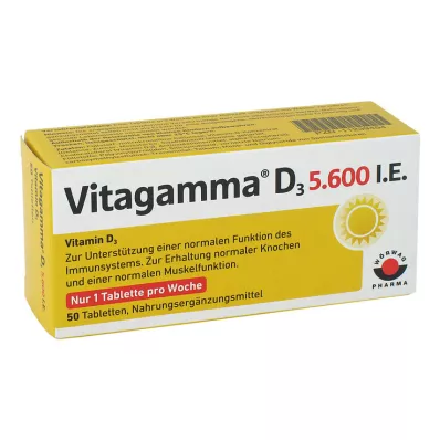 VITAGAMMA D3 5.600 I.E. Vitamin D3 NEM Tabletten, 50 St VITAGAMMA D3 5.600 I.E. Vitamin D3 NEM Tabletten, 50 St