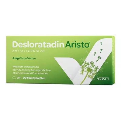 Desloratadin Aristo Antiallergikum 5 mg Filmtabletten, 20 St Desloratadin Aristo Antiallergikum 5 mg Filmtabletten, 20 St