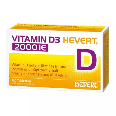 Vitamin D3 Hevert 2.000 I.E. Tabletten, 120 St