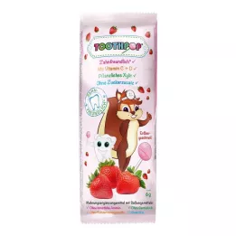 TOOTHPOP Zahnpflege-Lolli Erdbeergeschmack, 1 St