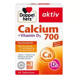 DOPPELHERZ Calcium 700+Vitamin D3 Tabletten, 30 St