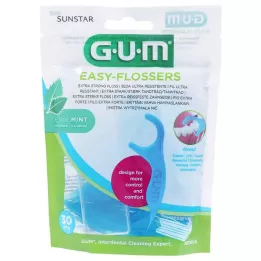 GUM Easy-Flossers Zahnseidesticks gewachst + Reise-Etui, 30 St