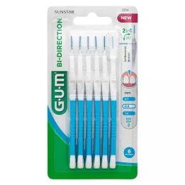 GUM Bi-Direction Interdentalb.0,9 mm blau, 6 St