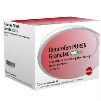 IBUPROFEN PUREN Granulat 400 mg z.Her.e.Lsg.z.Ein., 50 St