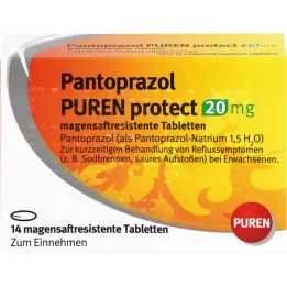 PANTOPRAZOL PUREN protect 20 mg magensaftres.Tabl., 14 St