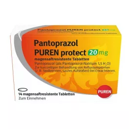 PANTOPRAZOL PUREN protect 20 mg magensaftres.Tabl., 14 St