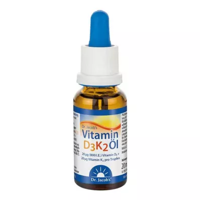 VITAMIN D3K2 Öl Dr.Jacobs Tropfen, 20 ml VITAMIN D3K2 Öl Dr.Jacobs Tropfen, 20 ml