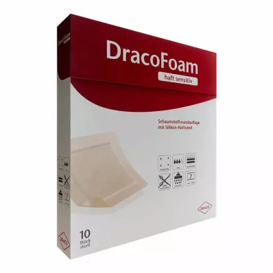 DRACOFOAM Haft sensitiv Schaumst.Wund.5x5 cm, 10 St