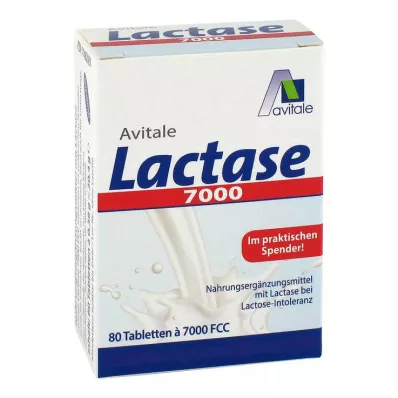 Lactase 7.000 FCC Tabletten im Spender, 80 St