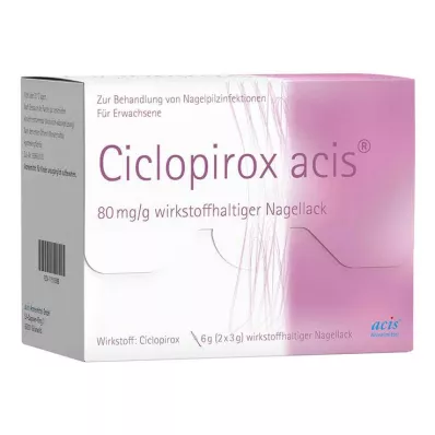Ciclopirox acis 80 mg / g wirkstoffhalt.Nagellack, 6 g