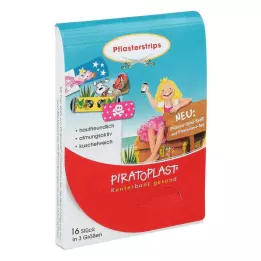 PIRATOPLAST Mädchen Pflasterstrips 3 Größen, 16 St