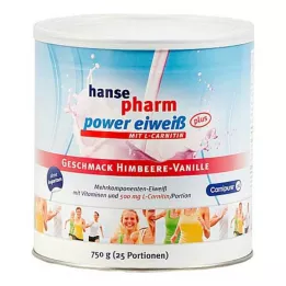 HANSEPHARM Power Eiweiß plus Himbeere-Vanille Plv., 750 g