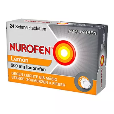 NUROFEN® Lemon 200 mg Ibuprofen Schmelztabletten, 24 St