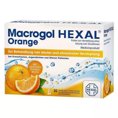 MACROGOL HEXAL Orange Plv.z.Her.e.Lsg.z.Einn.Btl., 20 St